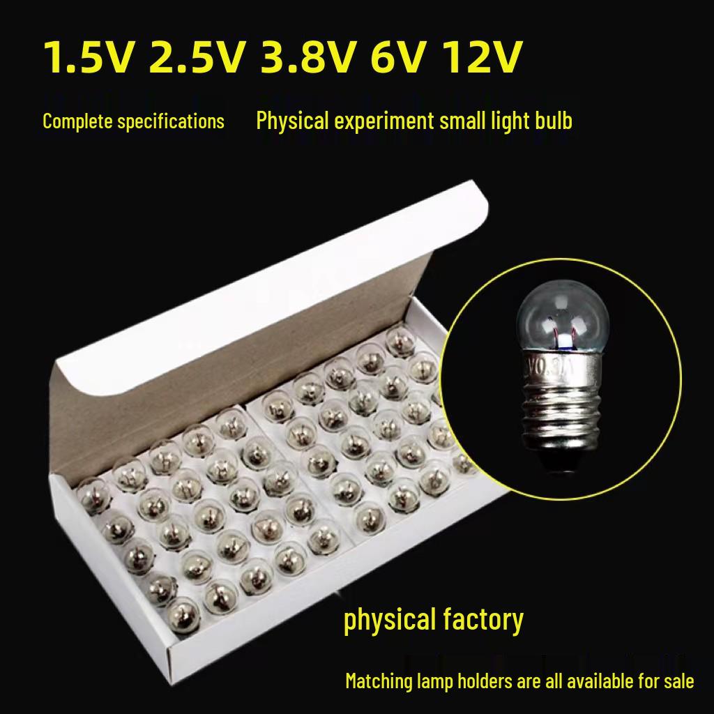 Compact Light Bulb Set - 1.5V, 2.5V, 3.8V Screw Base for Flashlights and Experiments