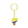 Unisex Retro Enamel Ethnic Style Stainless Steel Ecuador Pendant Keychain