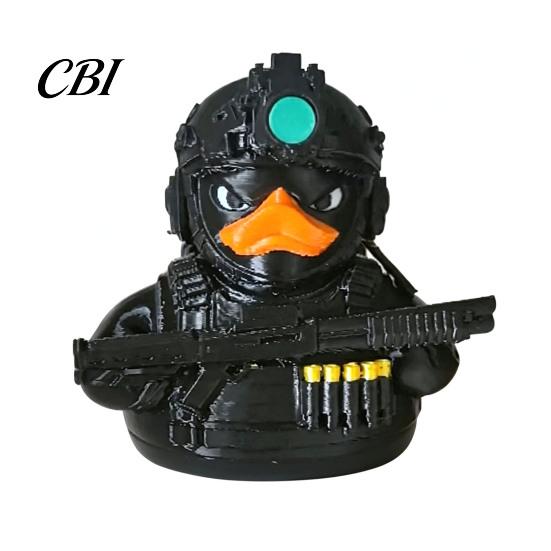 Desktop Tactical Decoration Night Vision Duck Figurine, Cool Military Statue, Desk Decor for Gamers Collectible Figure Collectors, 4 Colors Available,