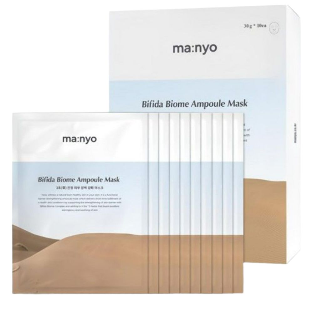 Manyo Factory Bifida Biome Ampoule Mask Barrier Repair Probiotic Sheet Mask 30g x10