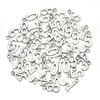 100pcs Sliver Numbers Charm Pendants Number 0-9 Alloy Charms Pendants  for DIY Crafts