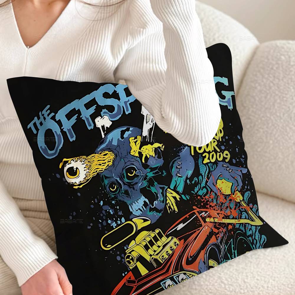 The OOffspringS Band Pillowcase Toon Gift Cushion Cover Bedroom Home Sofa Chair Seat Decor Pillow Case