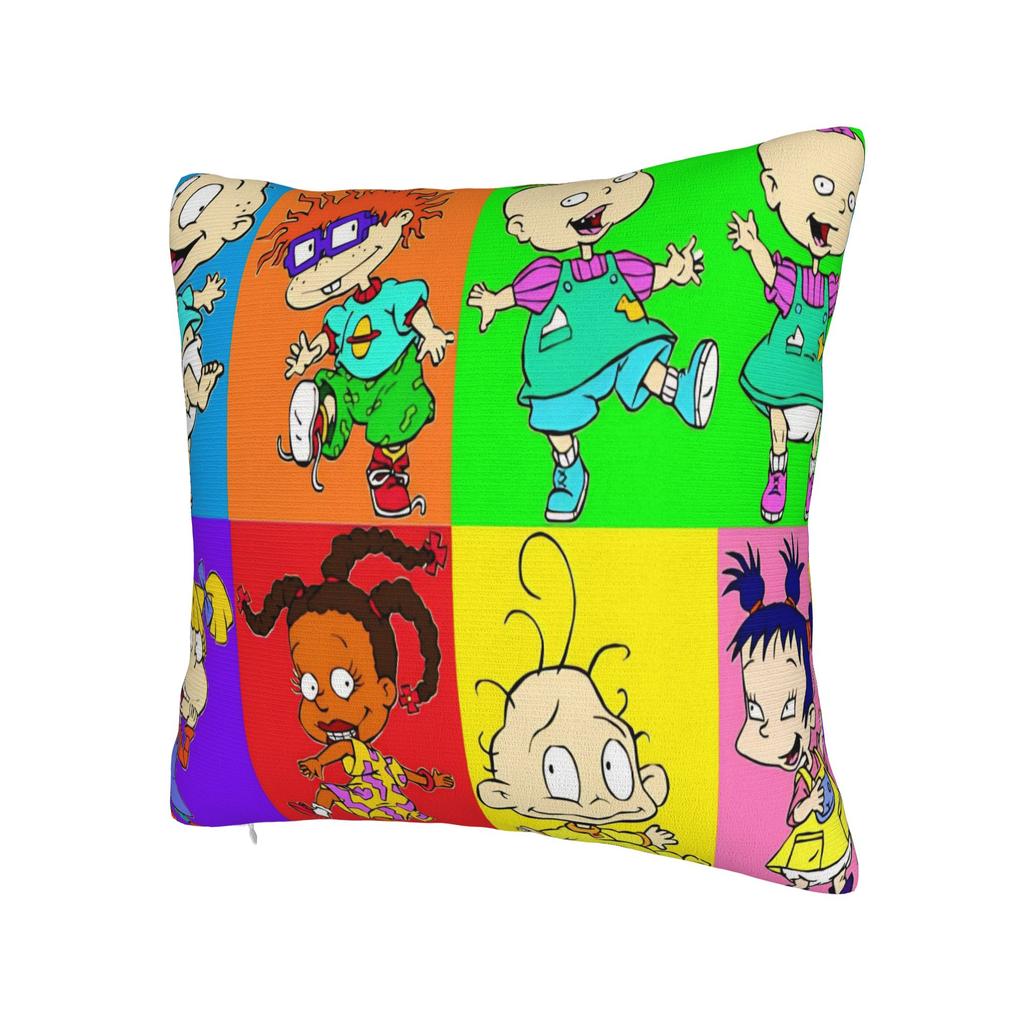 R-Rugrats Angelica Pickles Mixed Cartoon Design Pillow Case Kawaii Pillow Cover Soft Pillowcases For Sofa Car Home Decor