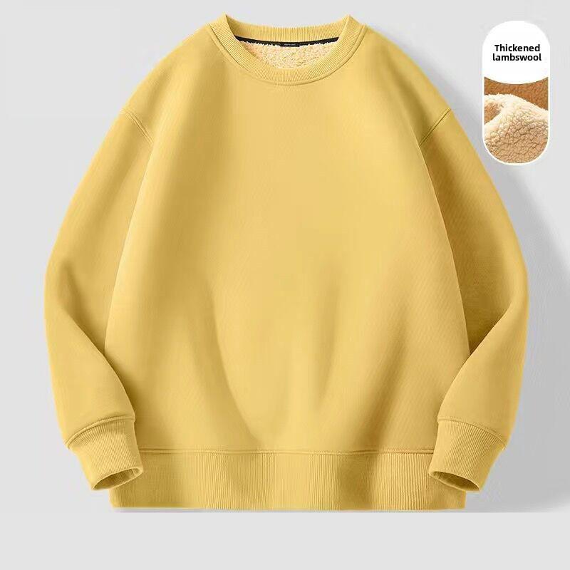 Men's & Women's Thick Fleece Sweater - Lamb Fleece, Warm, Round Neck - Perfect for Autumn & Winter