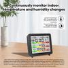 5 in 1 air quality detector Temperature Humidity Gauge Meter Monitor CO2,HCHO,TVOC formaldehyde volatile carbon dioxide tester
