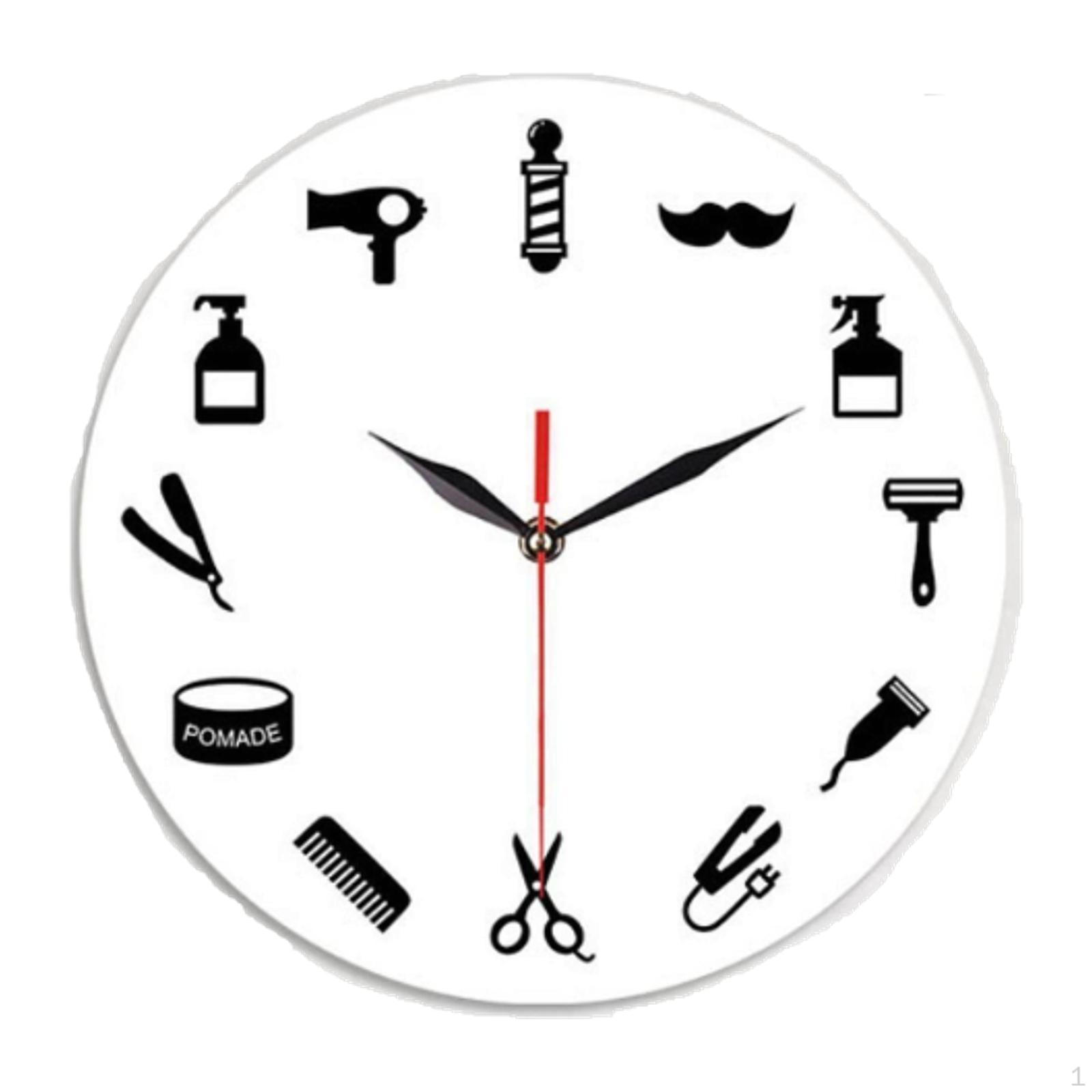 

Художній дизайн настінного годинника інструменту перукаря, який підходить для декору класу та спальні