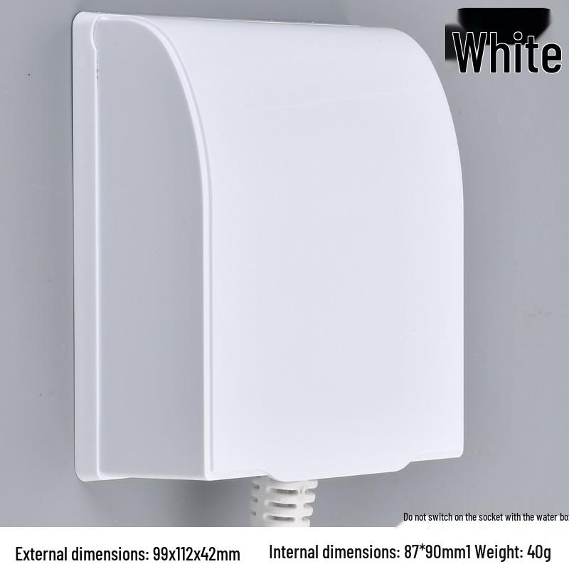 Waterproof Bathroom Socket Cover for Shower & Water Heater Protection