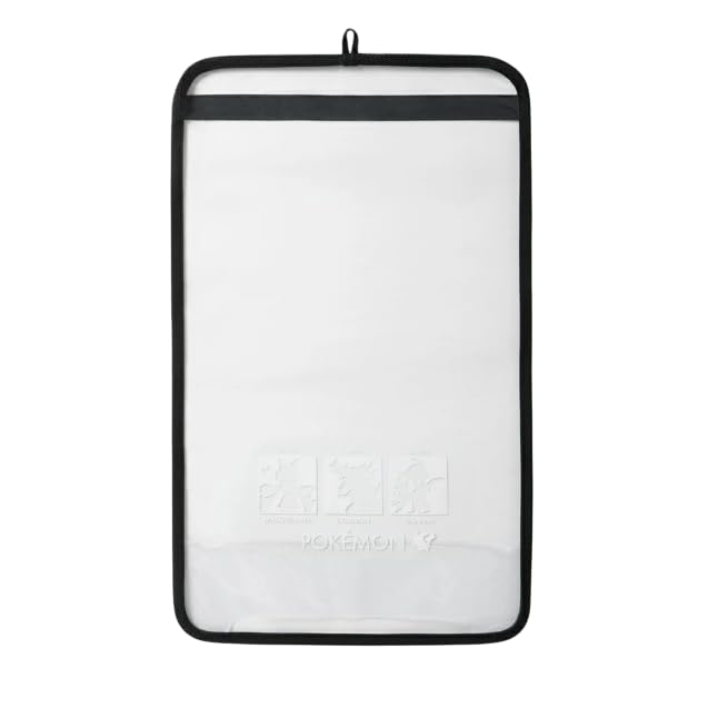 Printed Transparent School Bag Cover RPP62700 Black [Mamoru-chan] (LL) (003)