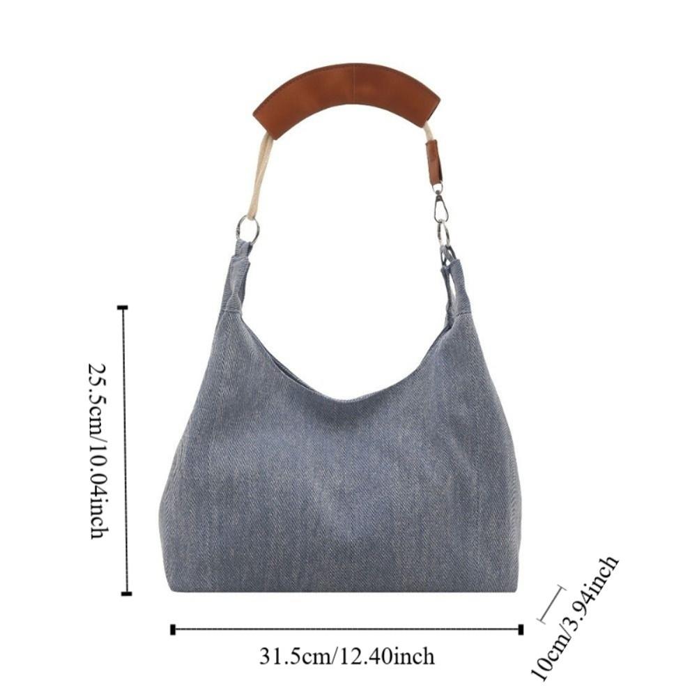 Vintage Denim Shoulder Bag Y2k Women Handbags Fashion Denim Tote Bags  Work Bag