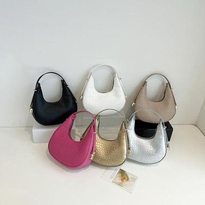 Shoulder Bags For Women Solid Color Trendy Simple Cute Tote Handbag With Zipper Closure