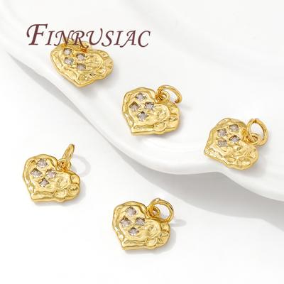18K Gold Plated Hearts Charms For Jewelry,Trendy Heart Pendants For Bracelets Necklaces Jewelry Making,DIY Earrings Accessories