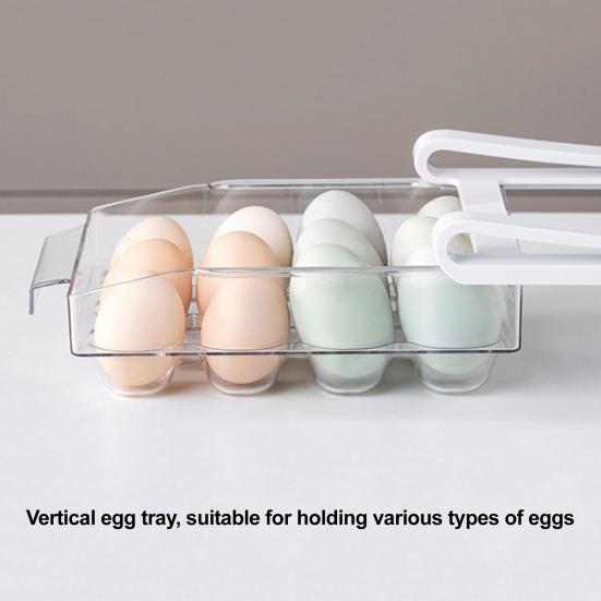 Refrigerator Storage Box Hangable Drawer Design Healthy Food Preservation Box Eggs Vegetables Fruits Storage Holder