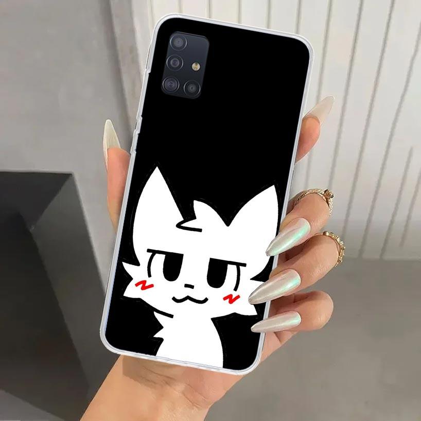 Boykisser Cat Phone Case for Samsung Galaxy A52 A32 A22 A12 A02S A50S A30S A10S Note 20 Ultra 10 Plus S10 A31 A20 A71 A72 Galaxy