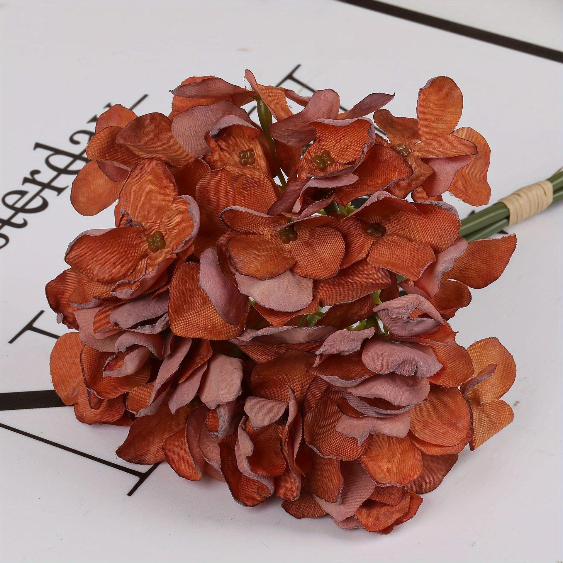 

3 Simulated Hand-Burned HyDrangea Decorative Bouquets, Suitable for Outdoor Wedding Ceremony Reception Entrance Party Banquet Easel Wall Decoration
