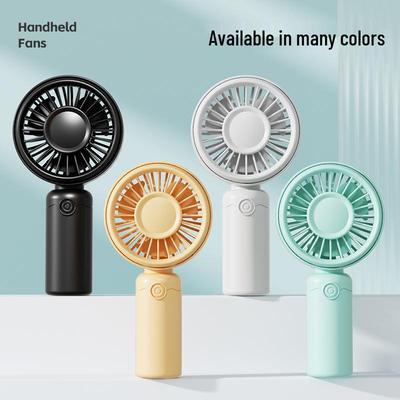 Compact Three-Speed USB Rechargeable Mini Fan for Dorms and Outdoors