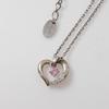 Used Necklace Pendant SILVER 4 Yondoshi Heart Stone Silver