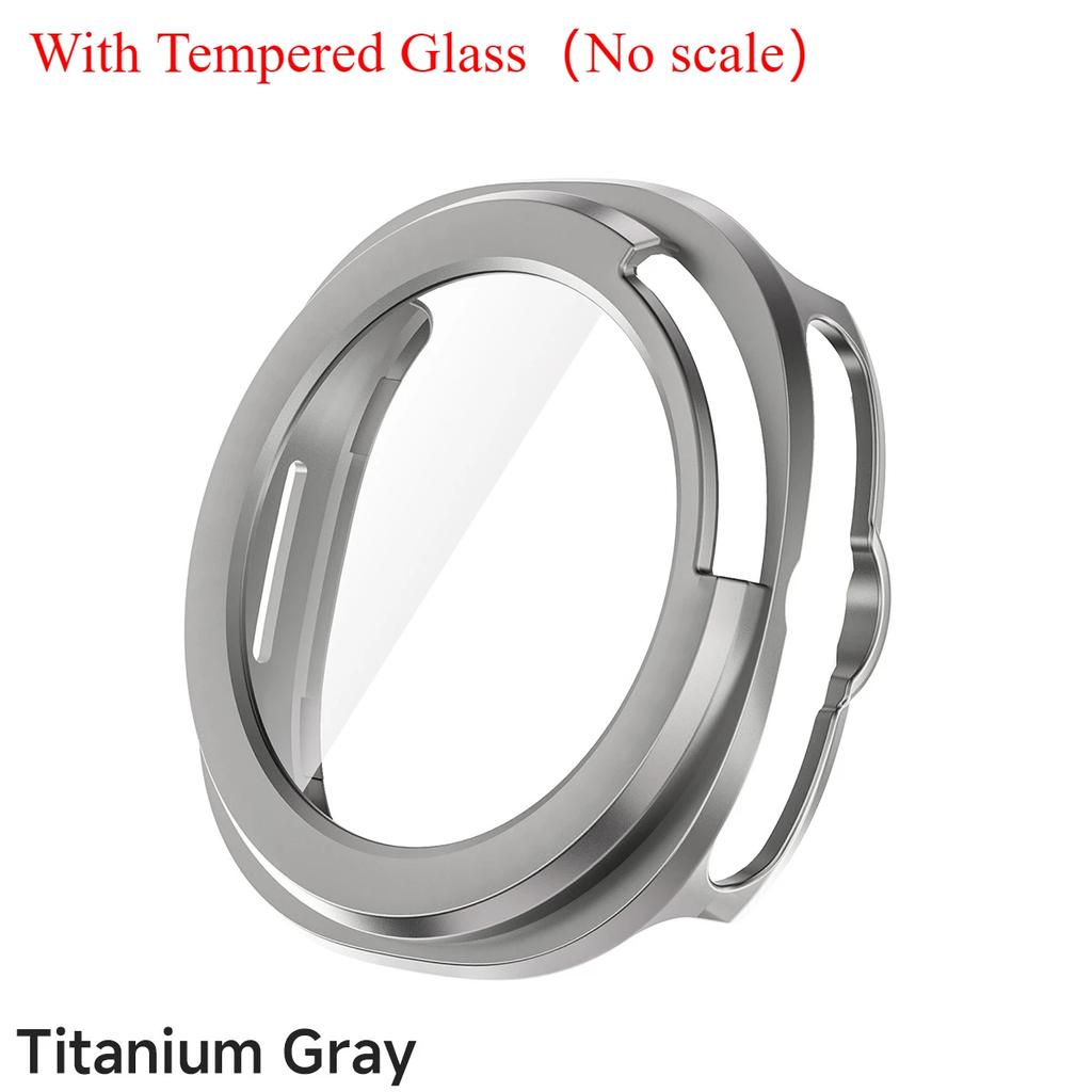 Protector Case For Samsung Galaxy Watch 8 Classic PC Hollowed Cover Protective Bumper Shell Tempered Glass Screen Accessories