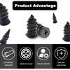 60Pcs Tire Repair Rubber Nail, Rubber Screw Tire Plugs Self-Service Vacuum Tire Repair Nail Kit Tires Quick Puncture Repair Tools For Auto