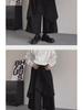 High-Grade Yamamoto-Style Irregular Buttoned Culottes for Men and Women
