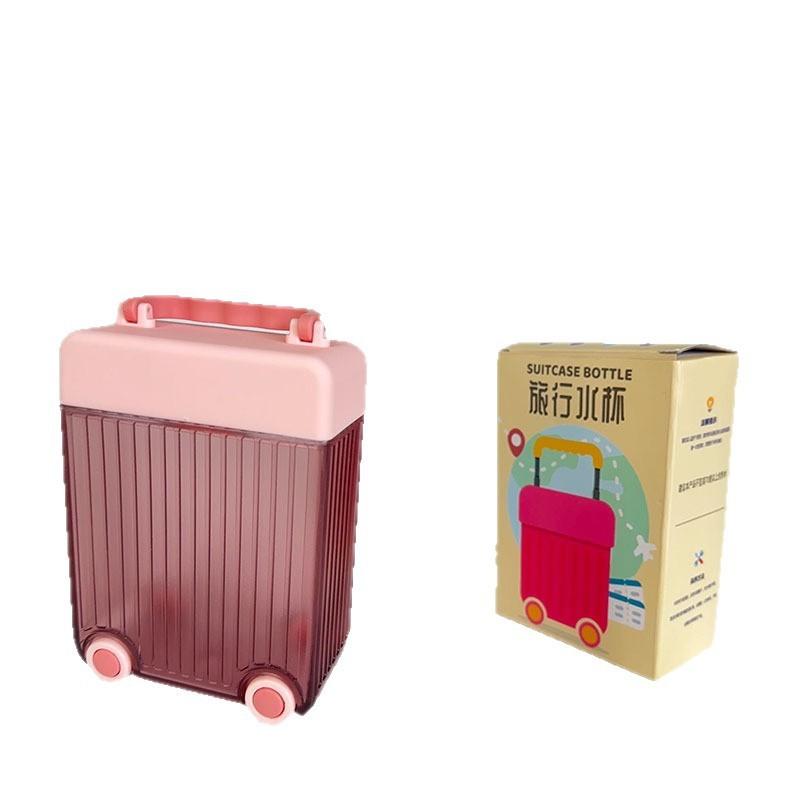 Cute Student Silicone Straw Plastic Water Cup With Sealant For Office And Outdoor Use