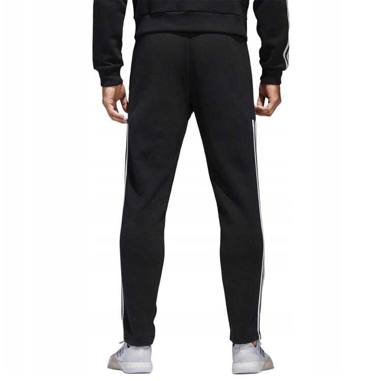 Adidas Knitted Fabric Fleece Lined Cuffed Retro Sports Pants Knitted Sweatpants Men's Black BR4083