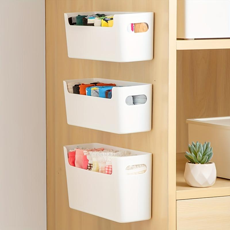 2pcs Wall-Mounted Storage Boxes, Modular Wall Organizer with Vertical Surface Optimization - Tool-Free Mounting System