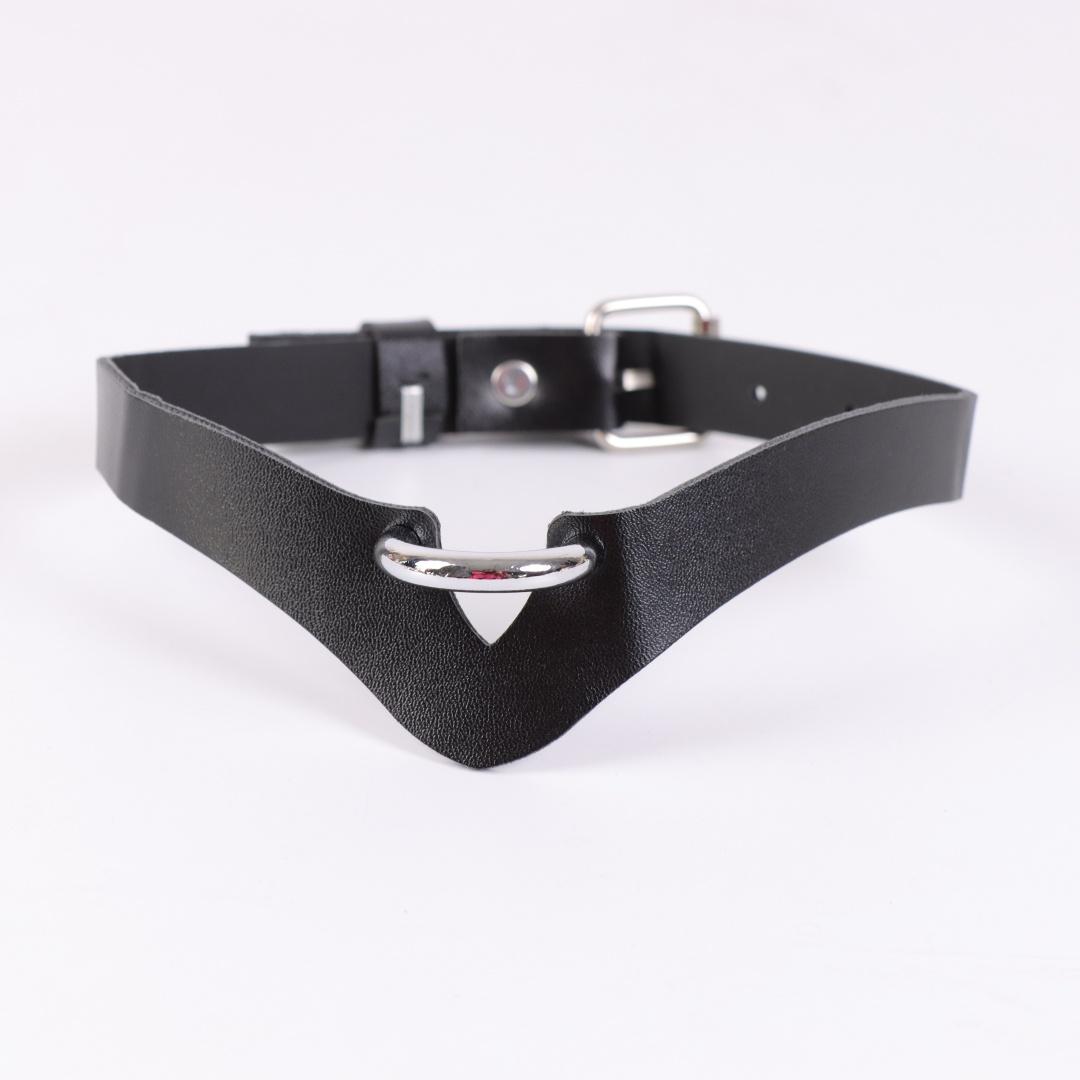 Y2K Fashionable Women PU Leather Belt With Metal Buckle Collar Trendy Clavicle with Adjustable Suitable For Club Party