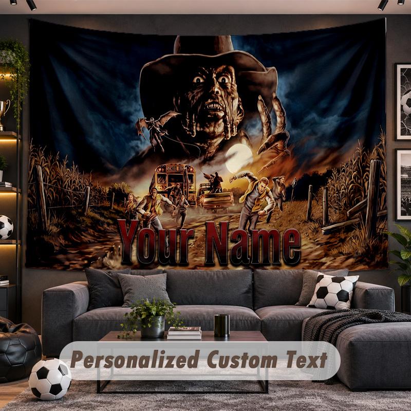 Jeepers Creepers The Creeper Personalized Tapestry Support Custom Name, Wall Art Home Decoration