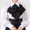 Adjustable Multi Layer Flouncing Detachable Collar For Blouses Dresses Gothic Fashion Accessory In White