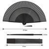 YOVOY Folding Premium Stylish and Folding Fan for Gift for Fireworks Japanese Clothing and Heatwave Gift Bag and Box Set Window Men's Fan, Silk,