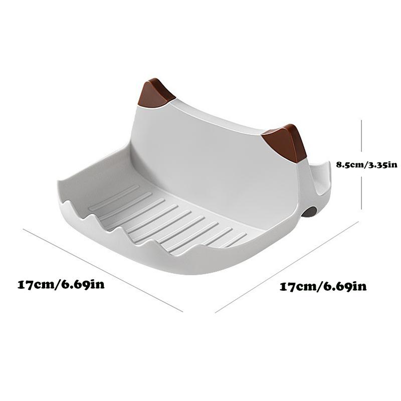 

High-Quality Multifunctional Pan Pot Lid Holder Stand Rack Spoon Rest Pot Lid Spatula Soup Spoon Storage Shelf Kitchen
