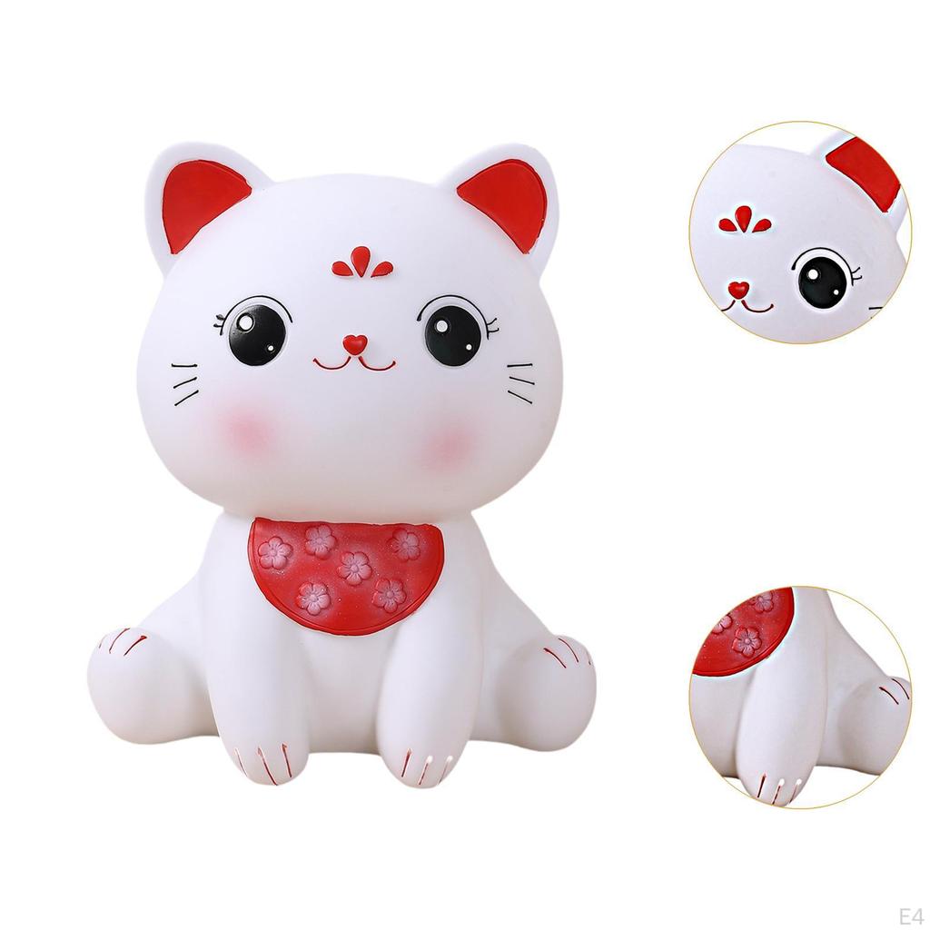 Cat Money Bank Piggy Animal Cute Novelty Desktop Ornament Saving Box