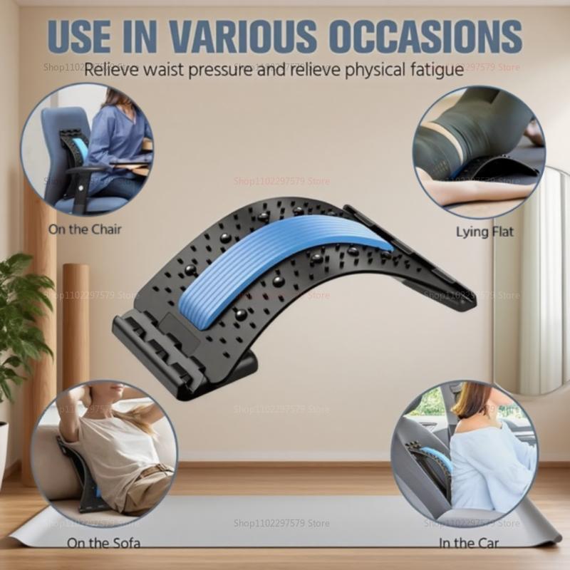 Lumbar Soothing Device Fitness Lumbar Massager Support Relaxation Tool Stretcher for Spine Pain Relief Massageador Equipment