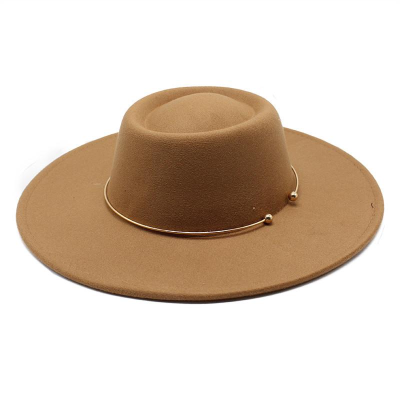 Wool Felt Classic Bowler Hat With Wide Brim For Outdoor Casual Wear