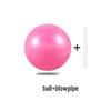 25CM Frosted Anti-Burst Wheat Straw PVC Yoga Pilates Mini Ball
