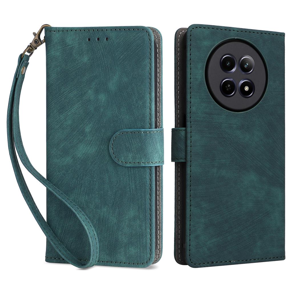 For Realme Narzo 70x 5G/C65 5G/Narzo N65 5G/13 5G/12 5G/12x 5G Case with Hand Strap RFID Blocking Wallet Leather Cover