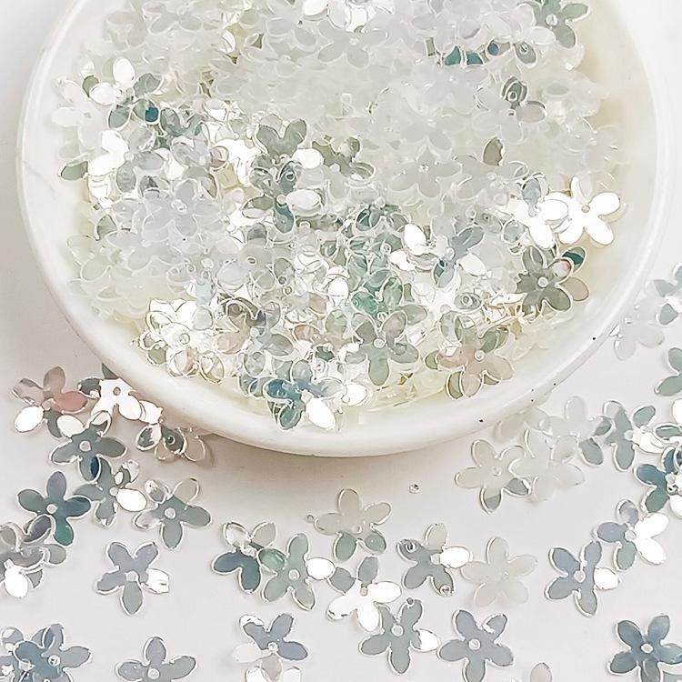 Irregular High-Flash Silver Crystal Sequin Jewelry DIY Accessories