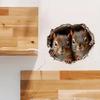 Funny Squirrel Mouse Wall Sticker Toilet Lid Stickers, Bedroom Entrance Living Room Porch Home Decora Waterproof Decals Stickers S744
