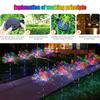 3/4/5PCS LED Solar Firework Light ,Outdoor Waterproof Garden Lights 8 Modes Fairy Lights For Party Pathway Yard DIY Decor