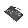 TMT Card Case (Studded Leather) [TACS25SP04  CARD CASE] Slim Black