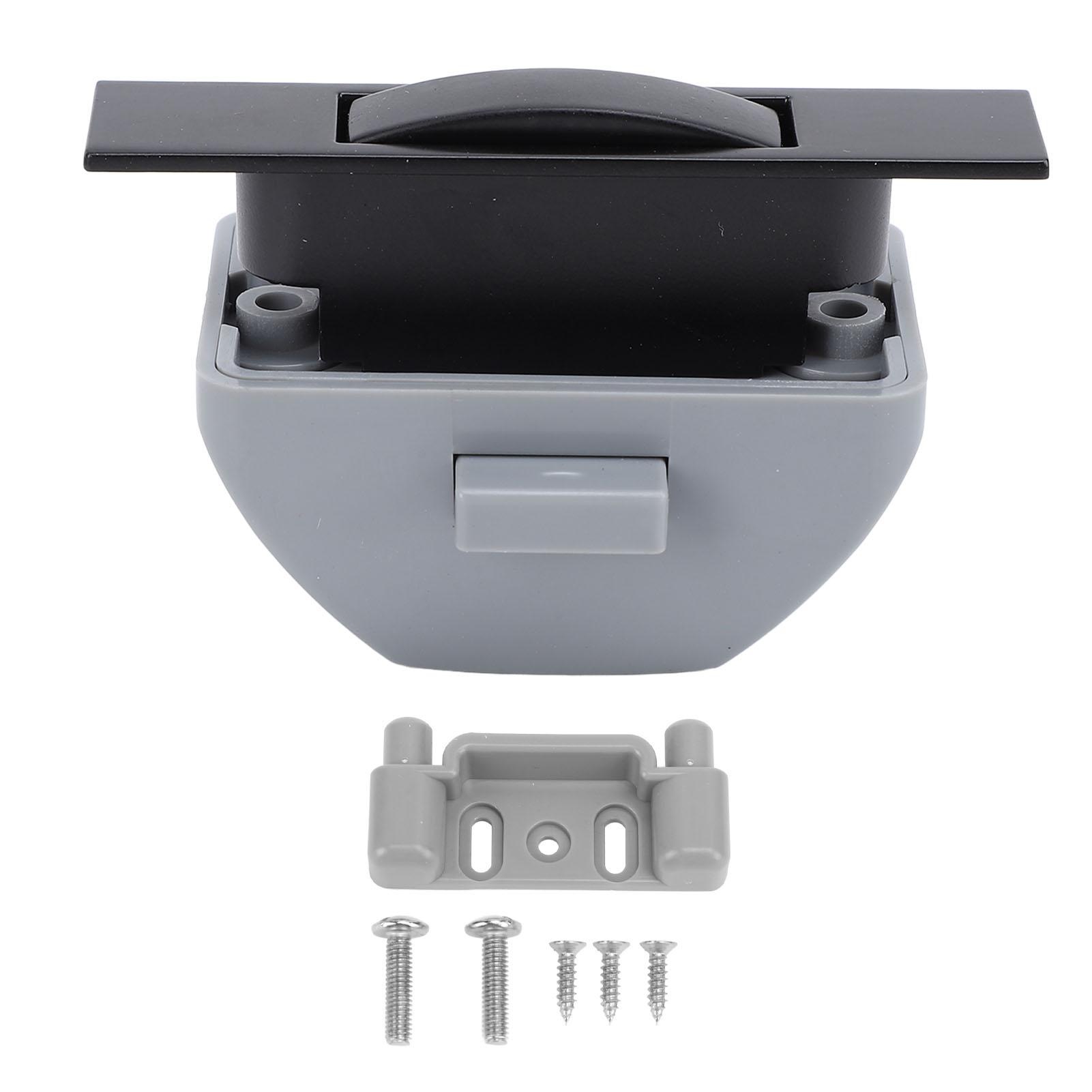 Защелка для шкафа RV Push Cabinet Latch из цинкового сплава Keyless Cabinet Locks для яхт RV Motorhome Caravan Black