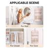 Portable Jewelry Rack with Metal Hook Jewelry Storage Roll for Storing Earrings
