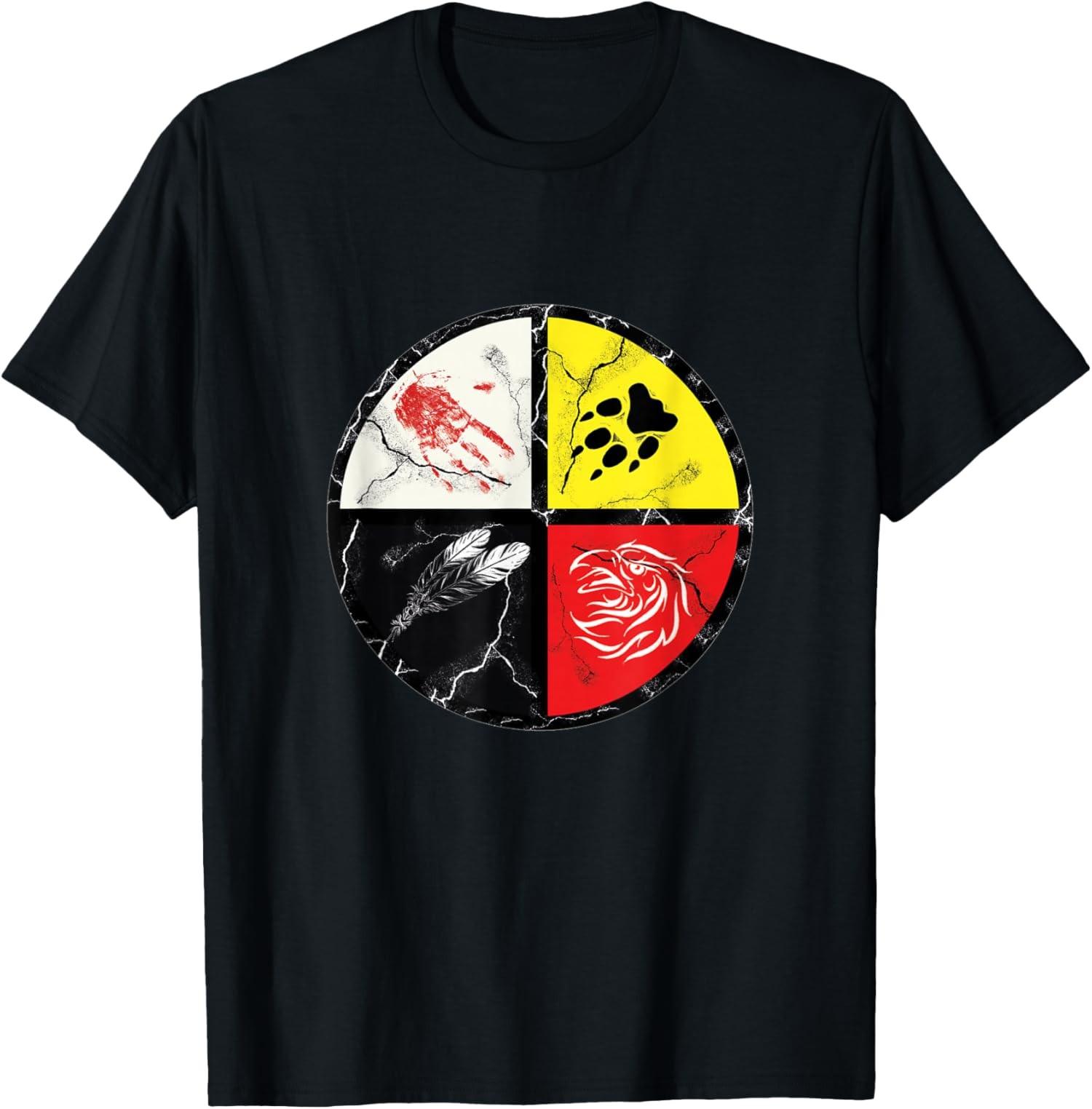 BEST! Native American Medicine Wheel Tee S-3XL XXL