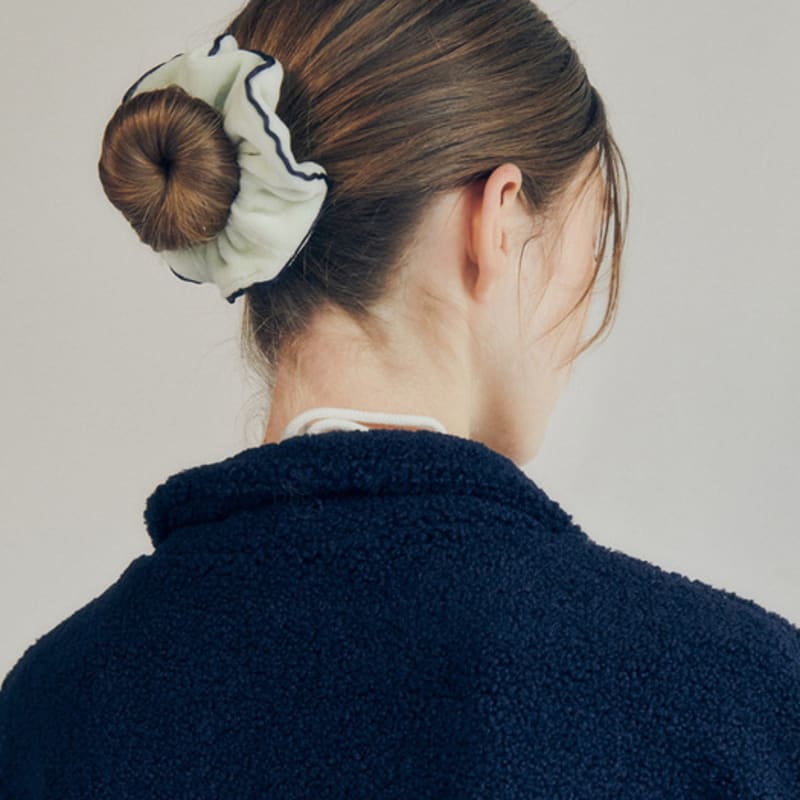 Mellotory Terry Line Scrunchie (lime)