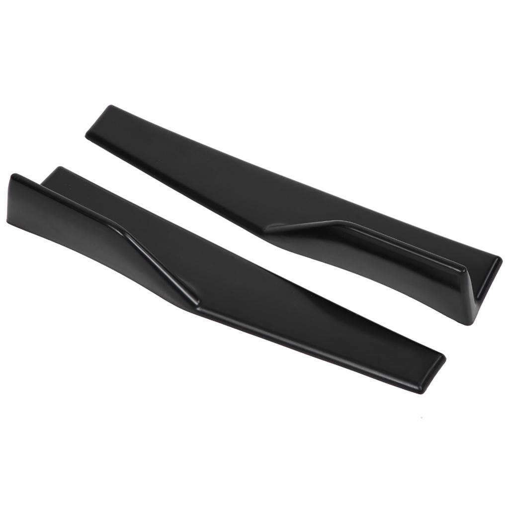 Car Side Skirt   Matte Black High Strength Plastic Lightweight   Splitter Winglet Canard Diffuser for Most Vehicles 2 PCS