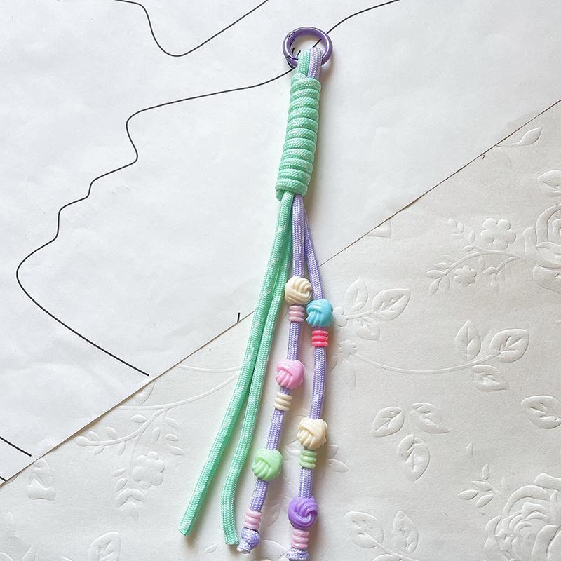 

Милый мультяшный брелок креативный ручной плетеный шнурок брелок сделай сам кулон для мобильного телефона конфетный цвет рюкзак украшение подарки