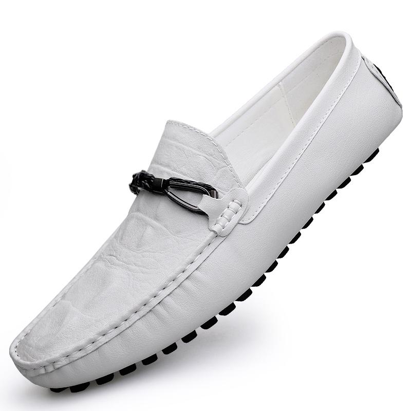 

Нові чоловічі класичні оксфорди на плоскій підошві Повсякденне ділове шкіряне взуття Лофери Весільні туфлі Мокасини в італійському стилі Мокасини 45 білий