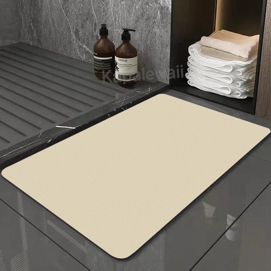 Diatomaceous Super Absorbent Toilet Carpet Bathroom Mats Earth Diatom Mud Bath Mat Door Foot Mats Bath Rubber Shower Rug Pad