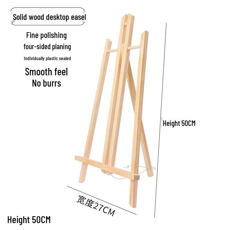 Mini Șevalet de Birou din Lemn pentru Cadru de Afișare Pictură în Ulei Numerotată pentru Copii
