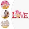 Lip Love Heart Love Wood Knot Ornament LOVE KISS Wooden Letter Ornaments  Home